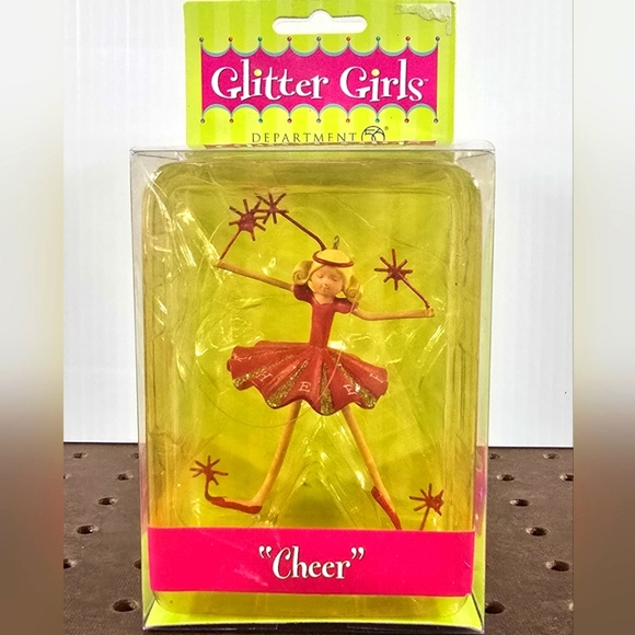 NEW Department 56 Glitter Girls Cheer Ballet Ballerina Christmas Tree Ornament - Picture 1 of 3